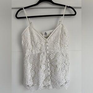 Abercrombie & Fitch White Lace Top